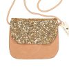 Luciole et Petit Pois Sac Velours Sequins Dor S - Luciole Et Petit Pois Cartables, Sacs Dos, Bananes