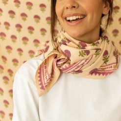 Apaches Collections Foulard Latika Florets Macadamia - Apaches Foulards