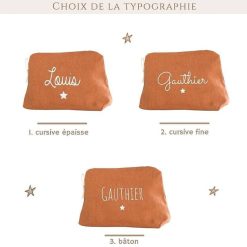 Oh la la Paris Trousse De Toilette Personnalisable Camel - Oh Lala Paris Id Es Cadeaux De Naissance