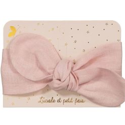 Luciole et Petit Pois Bandeau Lin Rose - Luciole Et Petit Pois Accessoires Cheveux