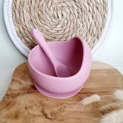 Rammelaartje Bol Silicone Ventouse Cuill Re Rose - Rammeltaartje Id Es Cadeaux De Naissance