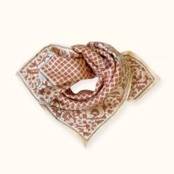 Apaches Collections Foulard Manika Mosa C Terracotta - Apaches Foulards