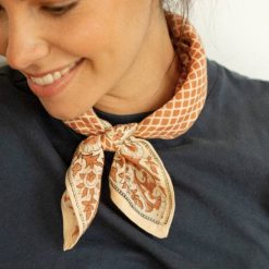 Apaches Collections Foulard Manika Mosa C Terracotta - Apaches Foulards