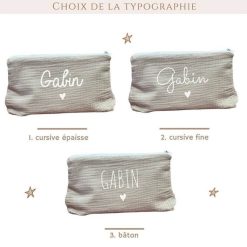 Oh la la Paris Trousse De Toilette Personnalisable Beige - Oh La La Paris Id Es Cadeaux De Naissance