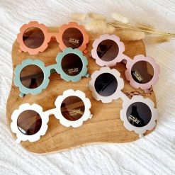 Rammelaartje Lunettes De Soleil Fleur Vieux Rose - Rammelaartje Lunettes De Soleil