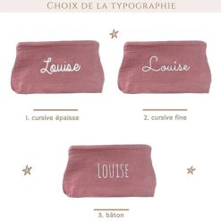 Oh la la Paris Trousse De Toilette Personnalisable Vieux Rose - Oh La La Paris Cadeaux De Naissance Personnalis S