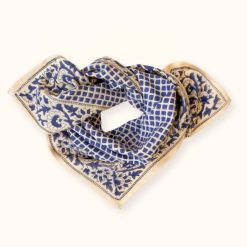 Apaches Collections Foulard Manika Mosa C Navy Blue - Apaches Id Es Cadeaux De Naissance