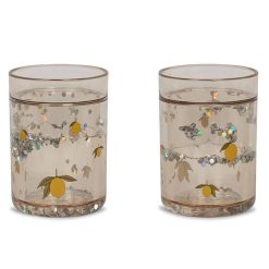 Konges Slojd Verres Glitter Citrons - Konges Slojd Tasses D'Apprentissage, Gobelets, Verres