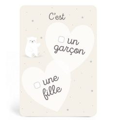 Zü Carte Annonce Fille Ou Gar On - Z Id Es Cadeaux De Naissance