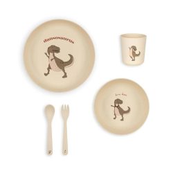 Konges Slojd Set Repas Dinos - Konges Slojd Assiettes, Bols