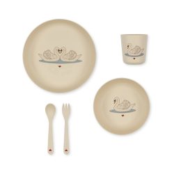 Konges Slojd Set Repas Cygnes - Konges Slojd Assiettes, Bols