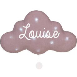 Oh la la Paris Veilleuse Nuage Lin Mauve Gris Cadeaux De Naissance Personnalis S