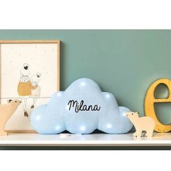 Oh la la Paris Veilleuse Nuage Musicale Paillettes Bleu Cadeaux De Naissance Personnalis S