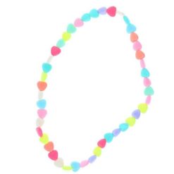 Petit Toi Collier Coeurs Multicolore - Petit Toi Bijoux Enfants