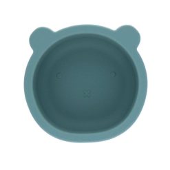 Petit Toi Bol Ours Silicone Bleu - Petit Toi Assiettes, Bols