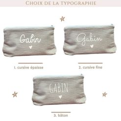 Oh la la Paris Trousse De Toilette Personnalisable Beige - Oh La La Paris Cadeaux De Naissance Personnalis S