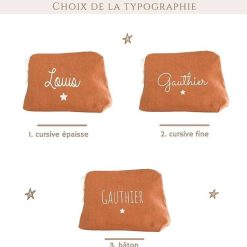 Oh la la Paris Trousse De Toilette Personnalisable Camel - Oh Lala Paris Cadeaux De Naissance Personnalis S