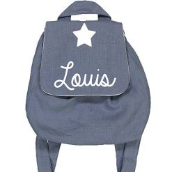 Oh la la Paris Sac Dos Personnalisable Bleu Gris Pour Les 36 Mois Et +