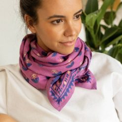 Apaches Collections Foulard Latika Florets Fuchsia - Apaches Foulards