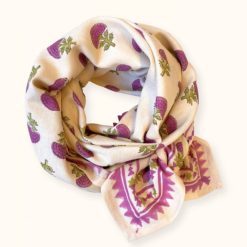 Apaches Collections Foulard Latika Florets Macadamia - Apaches Foulards