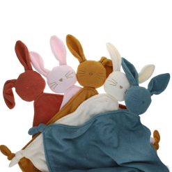 Petit Toi Doudou Lapin Ponge Bleu - Petit Toi Id Es Cadeaux De Naissance