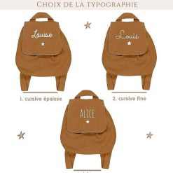 Oh la la Paris Sac Dos Personnalisable Camel - Oh La La Paris Cadeaux De Naissance Personnalis S