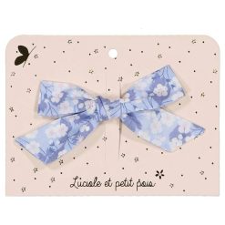 Luciole et Petit Pois Barrette Noeud Princesse Bleu - Luciole Et Petit Pois Accessoires Cheveux