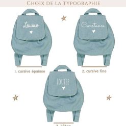 Oh la la Paris Sac Dos Lin Menthe - Oh La La Paris Cartables, Sacs Dos, Bananes