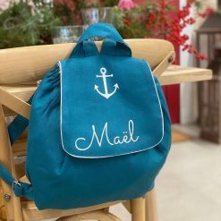 Oh la la Paris Sac Dos Personnalisable Bleu Canard Cadeaux De Naissance Personnalis S