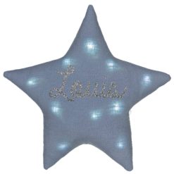 Oh la la Paris Veilleuse Etoile Lin Bleu Gris - Oh La La Paris Cadeaux De Naissance Personnalis S