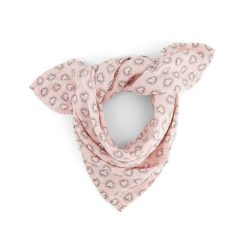 Rose In April Lange Biance Dotted Hearts Pink - Rose In April Foulards