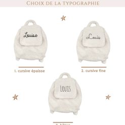 Oh la la Paris Sac Dos Personnalisable Moumoute - Oh La La Paris Cadeaux De Naissance Personnalis S