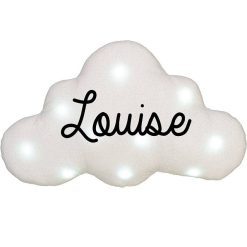 Oh la la Paris Veilleuse Musicale Nuage Paillettes Blanc Cadeaux De Naissance Personnalis S