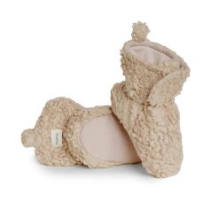 Mushie Chaussons B B Sherpa Beige - Mushie Id Es Cadeaux De Naissance