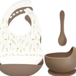 Rammelaartje Set Repas Fleurs Blanches - Rammelaartje Couverts, Grignoteuses