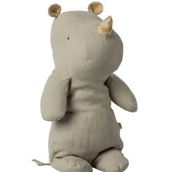 Maileg Grand Doudou Rhino Light Grey - Maileg Id Es Cadeaux De Naissance