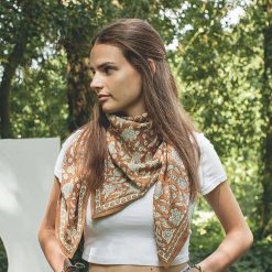 Apaches Collections Foulard Latika Coeurs Ch Taigne - Apaches Collections Foulards