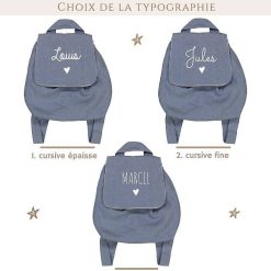 Oh la la Paris Sac Dos Personnalisable Bleu Gris Cartables, Sacs Dos, Bananes