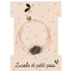 Luciole et Petit Pois Bracelet Cordon Elastique Rose Nuage - Luciole Et Petit Pois Bijoux Enfants