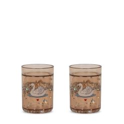 Konges Slojd Verres Paillettes Cygnes - Konges Slojd Tasses D'Apprentissage, Gobelets, Verres