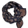 Apaches Collections Foulard Latika Ananas Charbon - Apaches Collection Foulards