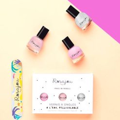 Rosajou Coffret 3 Vernis Flamingo X Perle X Ballerine - Rosajou Cosm Tiques Enfant