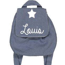 Oh la la Paris Sac Dos Personnalisable Bleu Gris Cadeaux De Naissance Personnalis S