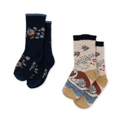 Konges Slojd Chaussettes Fleurs - Konges Slojd Collants, Chaussettes