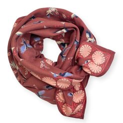 Apaches Collections Foulard Latika Cerisier Rhubarbe - Apaches Collections Foulards