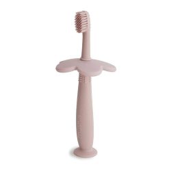 Mushie Brosse Dents Silicone Rose Anneaux De Dentition